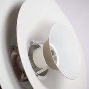 Danish vintage pendant lamp Radius by Erik Balslev, Fog og Morup, 1977