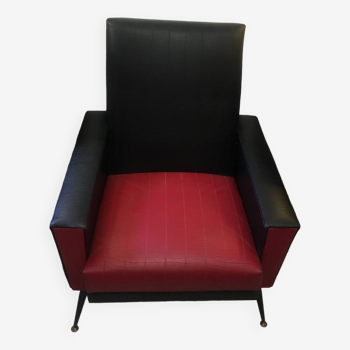 50s or 60s armchair in skai