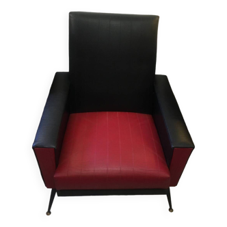 50s or 60s armchair in skai