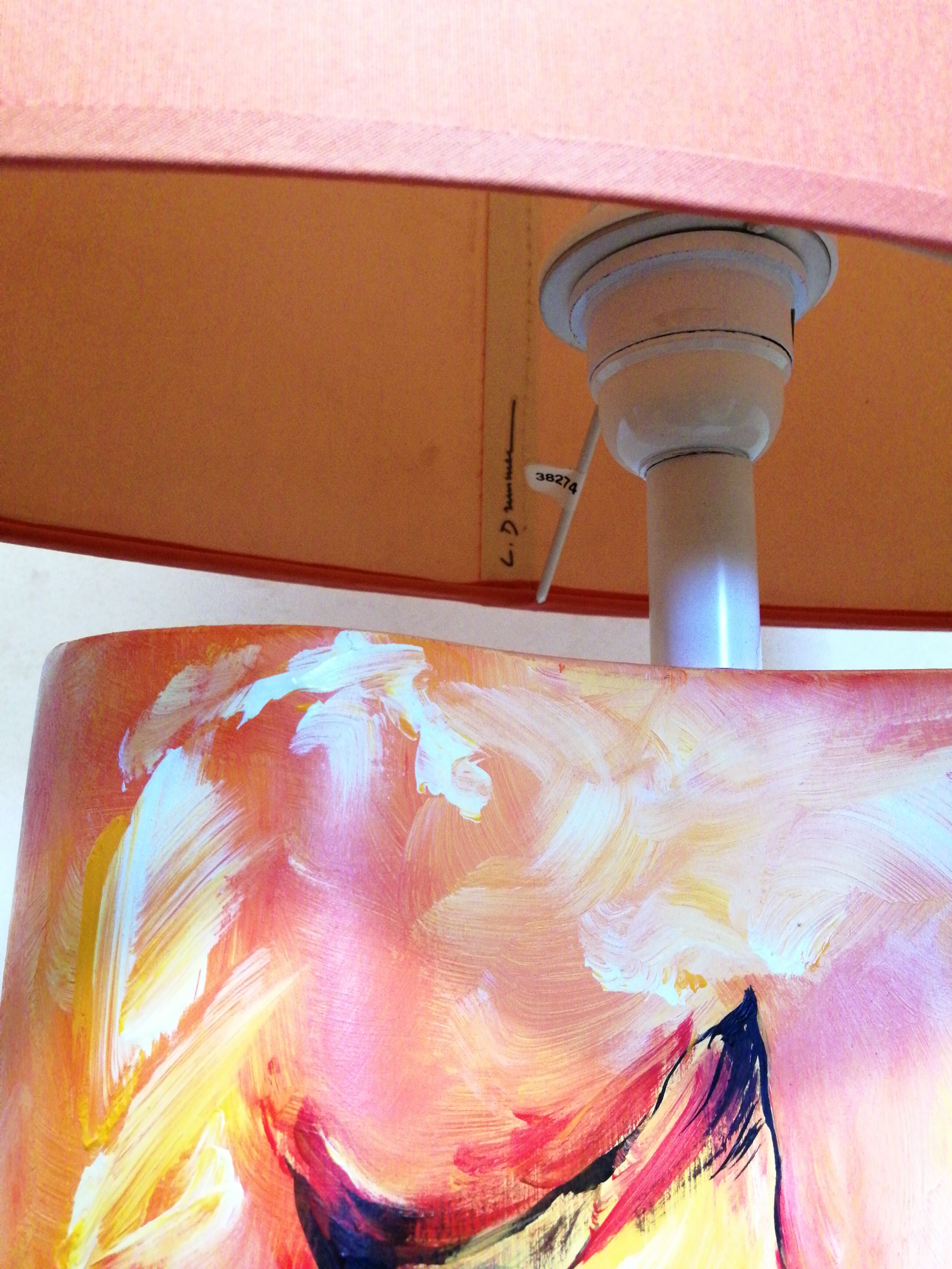 Lamp signed L. Drimmer