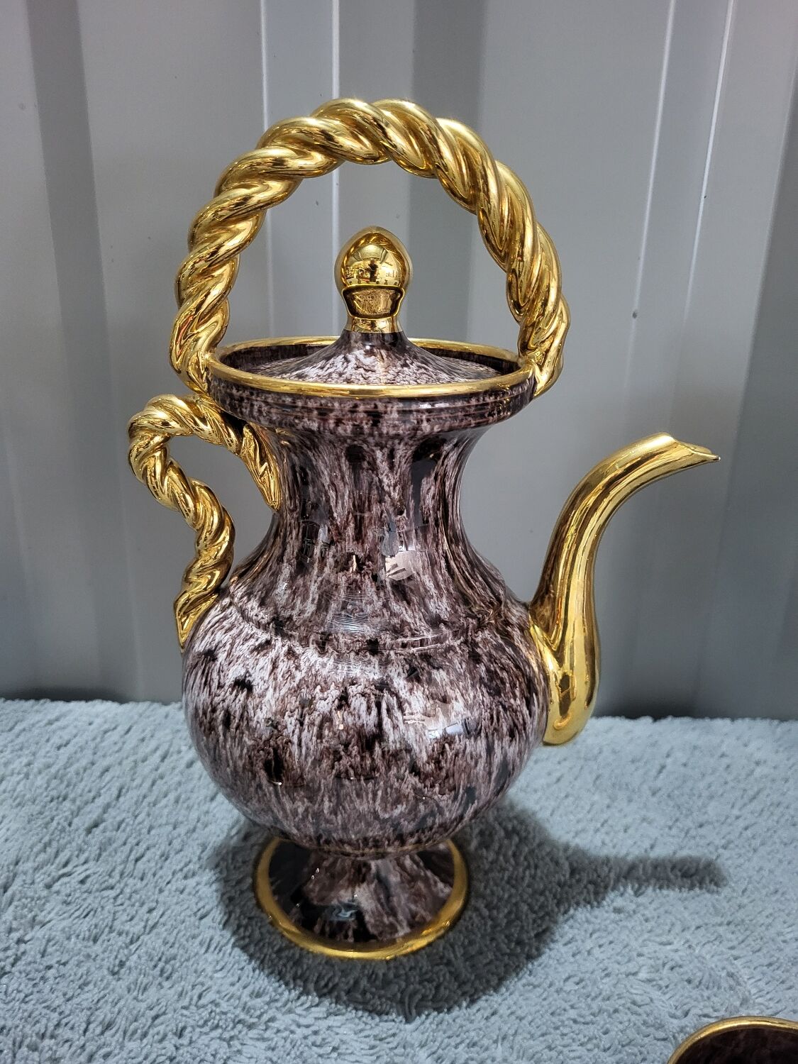 Complete coffee and tea set by Marius Gugie Vallauris Vintage