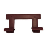 Leather wall coat rack