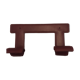 Leather wall coat rack