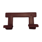 Leather wall coat rack