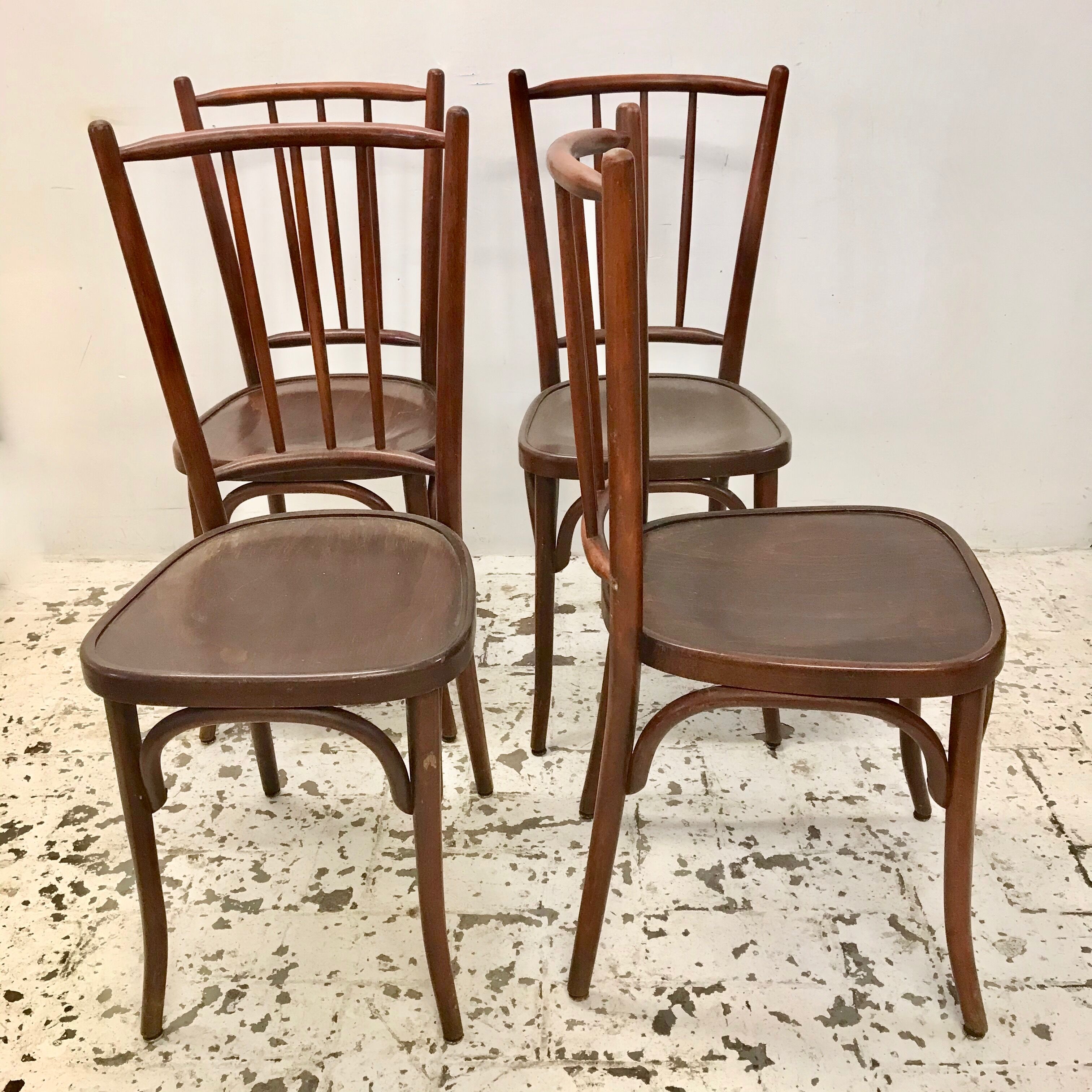 Set of 4 bistro chairs.