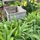 Wooden basket for the garden or workshop, folk art