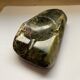 Vintage malachite ashtray in dark green tones