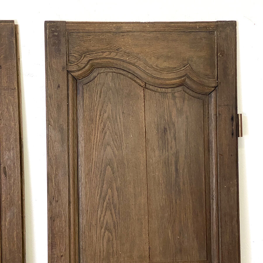 Pair of oak closet doors