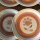 6 flat plates in vintage sandstone