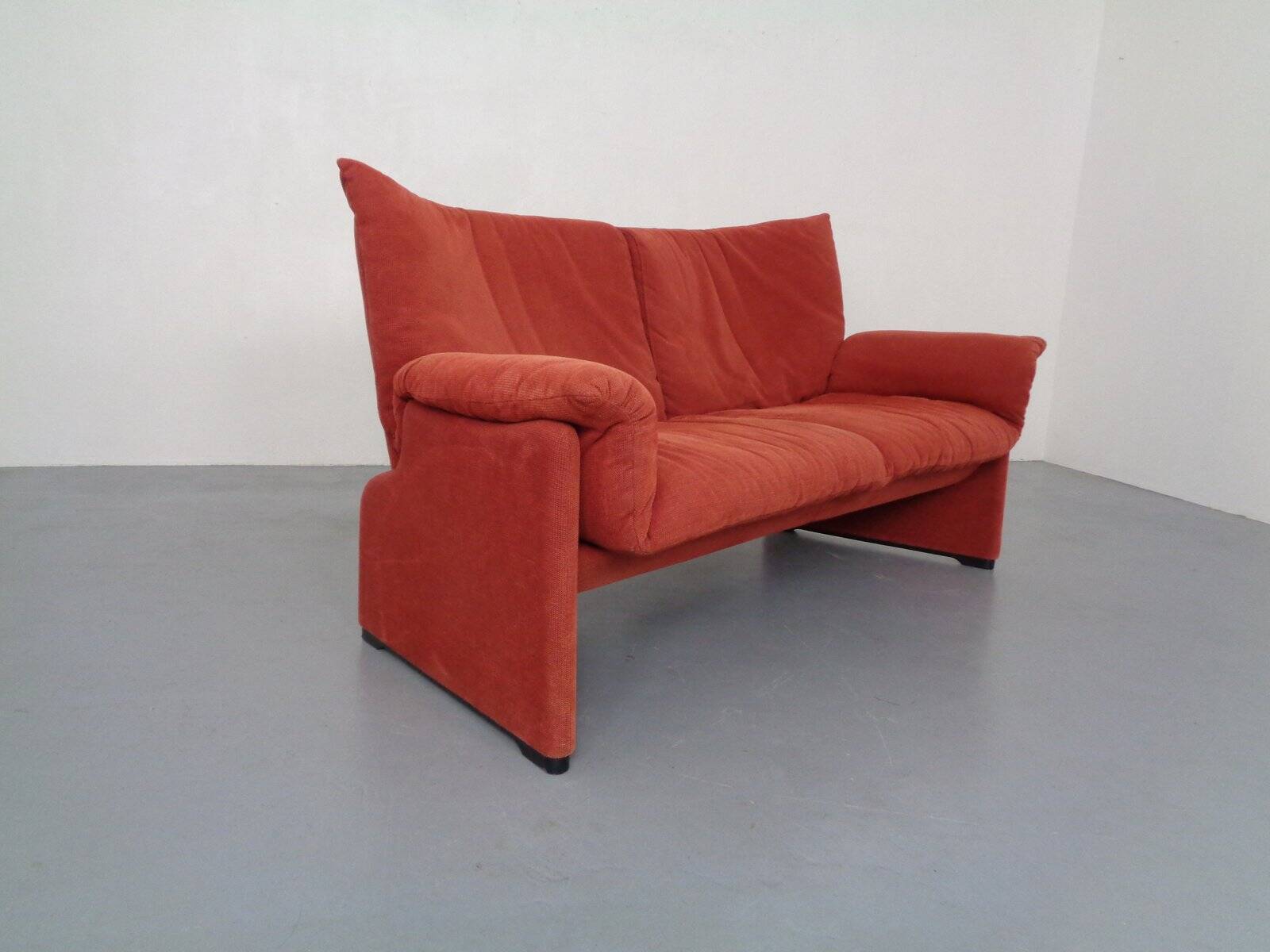 Vintage Two-Seater Palmaria Sofa by Vico Magistretti for Cassina, 1980s