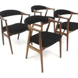 Set of 4 teak chairs, Thomas Haslev, Farstrup Møbler, Denmark, 1960