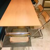 4 chair set Plia by Giancarlo Piretti for Castelli