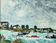 "Bord de mer" huile sur carton