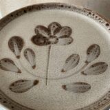 Set of 6 Sarreguemines stoneware dessert plates, Jocelyne pattern