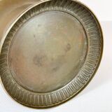 Art Deco champagne cooler in copper and brass with relief patterns, Sweden, 1930s.