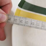 plat de service , ravier , beurrier jaune et vert
