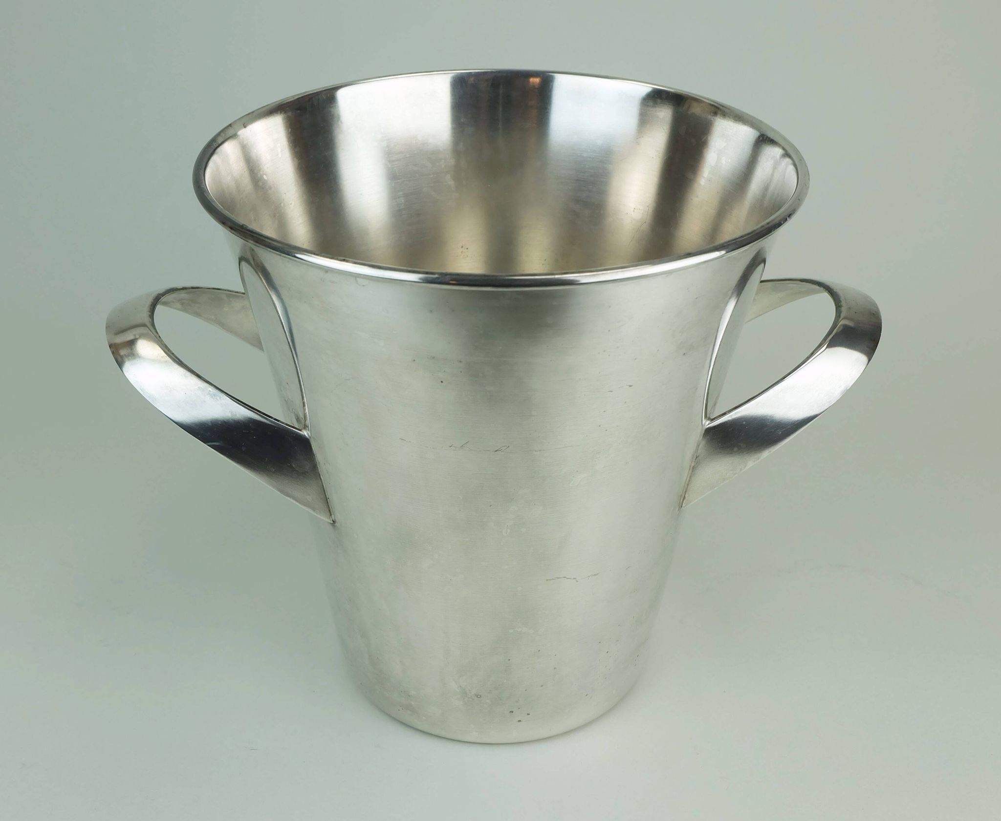 Silver-plated mid century champagne cooler designed by kurt mayer for wmf  1950s