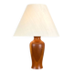 Danish table lamp by Dyrlund, teak with coarse linen, 1970s