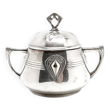 Sugar bowl from WMF, Germany, early 20th century