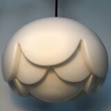 Suspension opaline vintage flower Seerose De peill & Putzler, 1970