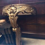 Console with mirror