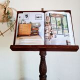 Old carved wooden church desk