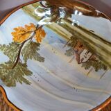 Castelli earthenware service, hand-painted and signed
