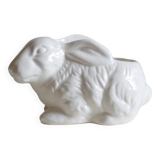 Small earthenware rabbit pot holder