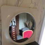 Space age mirror and its 2 luminous side lights