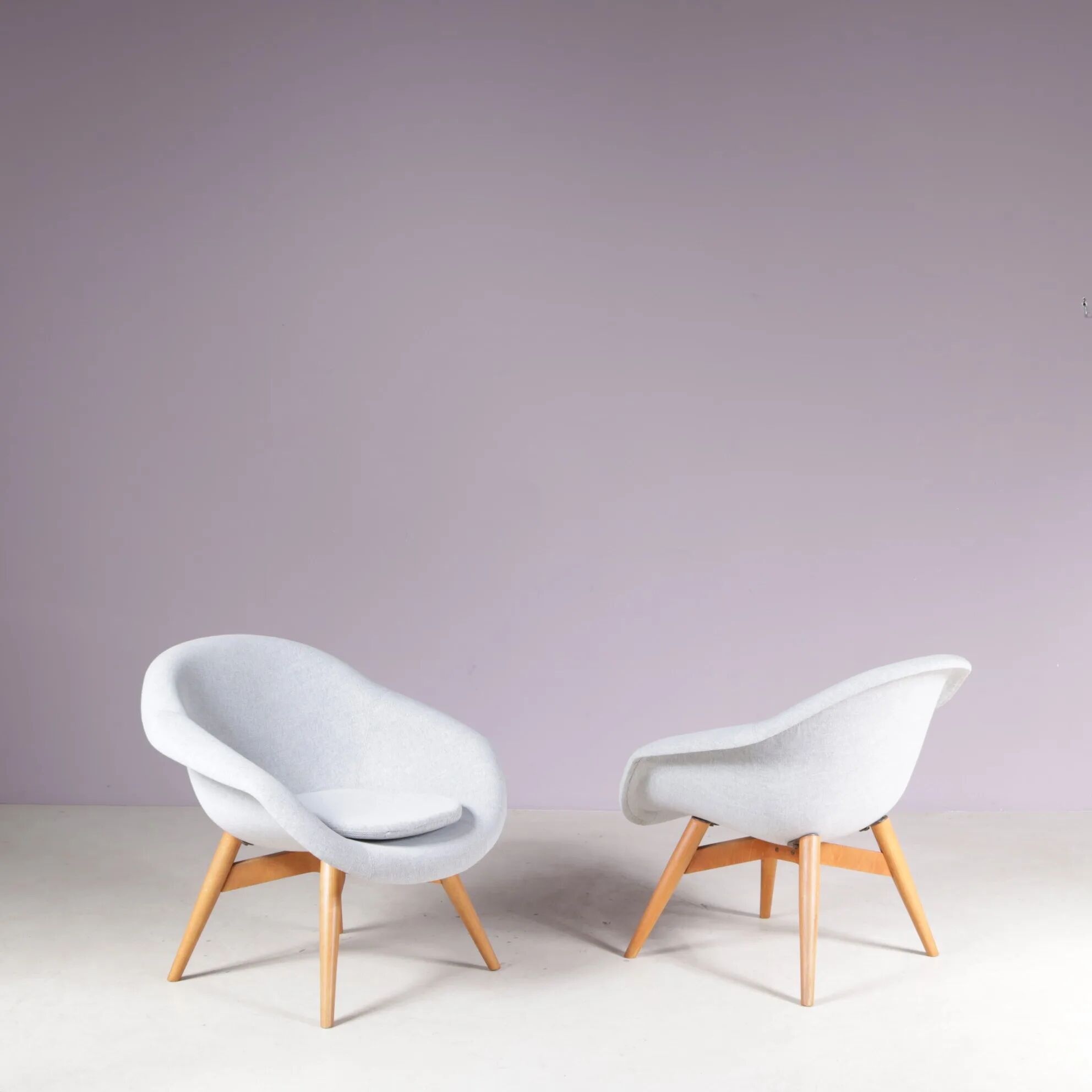 1950s set of 2 easy chairs by Frantisek Jirak, Czech