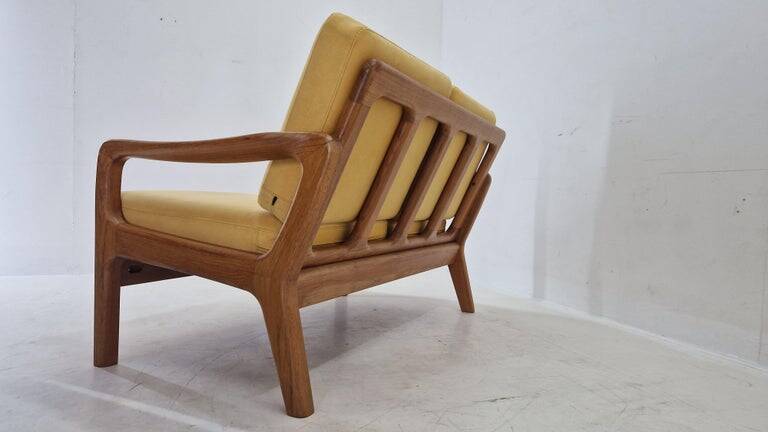 Midcentury 2 seater Teak Sofa by Juul Kristensen, Denmark, 1970s