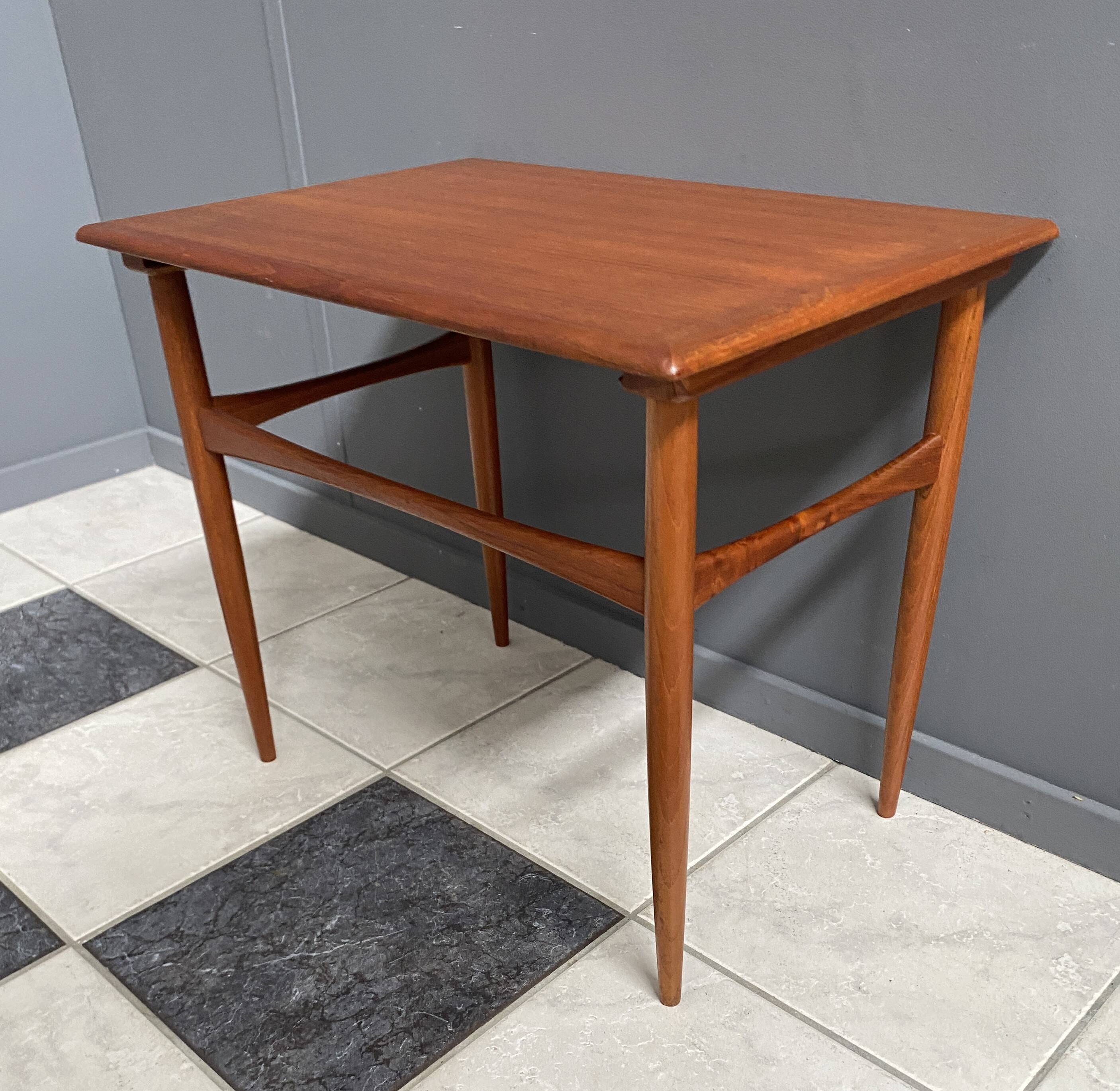 Teak side table by Kai Kristiansen Denmark 1960s