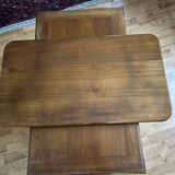 Low swivel TV cabinet in cherry wood