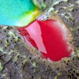 ceramic ashtray – France, 1960s – volcanic enamel