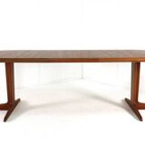 Round 3x extendable dining table 'Hampen' - danish teak mid century modern