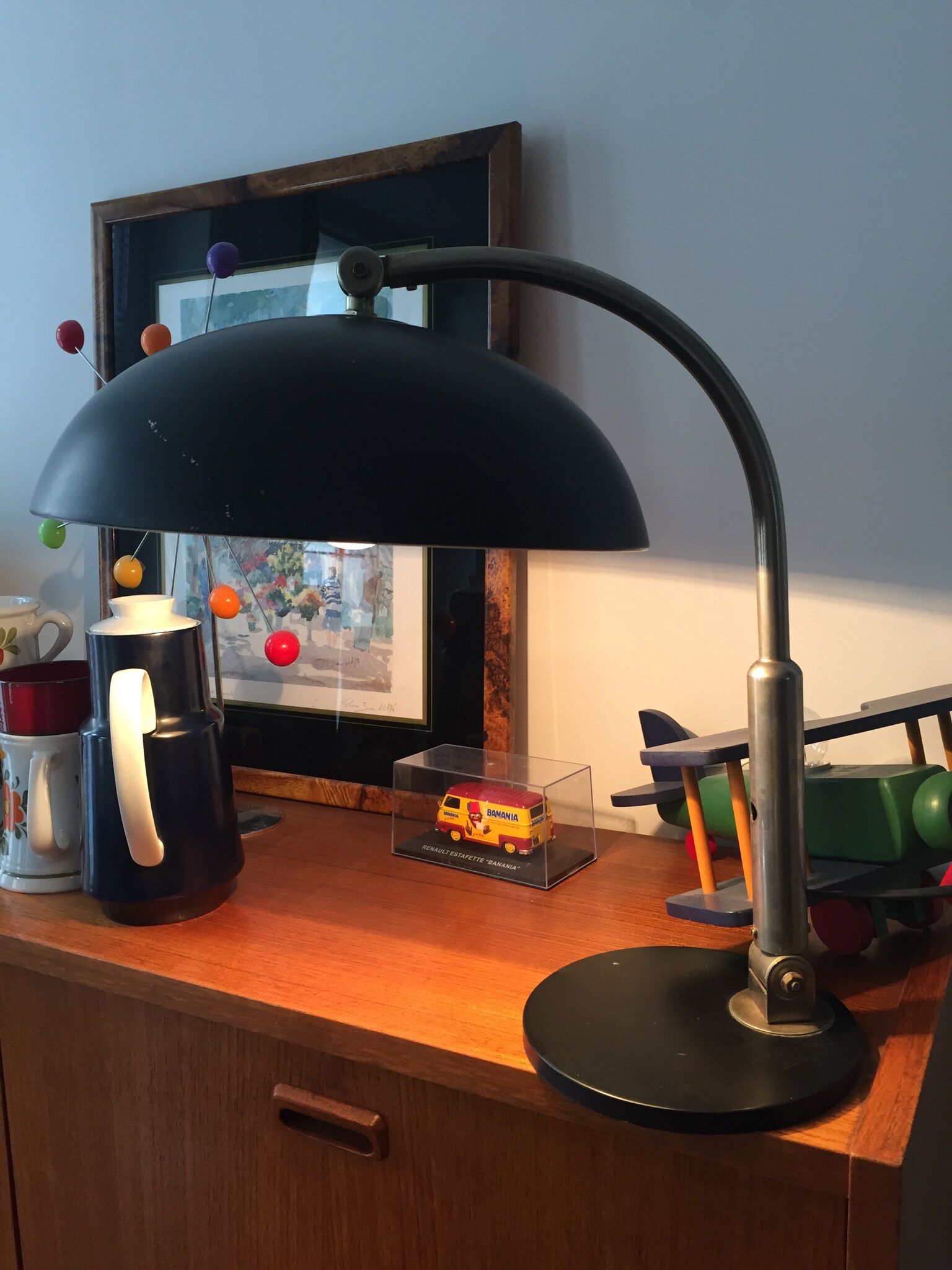 Desk lamp by Hala Zeist, model number 144, desk lamp by H.Th.J.A. Busquet, 1950s