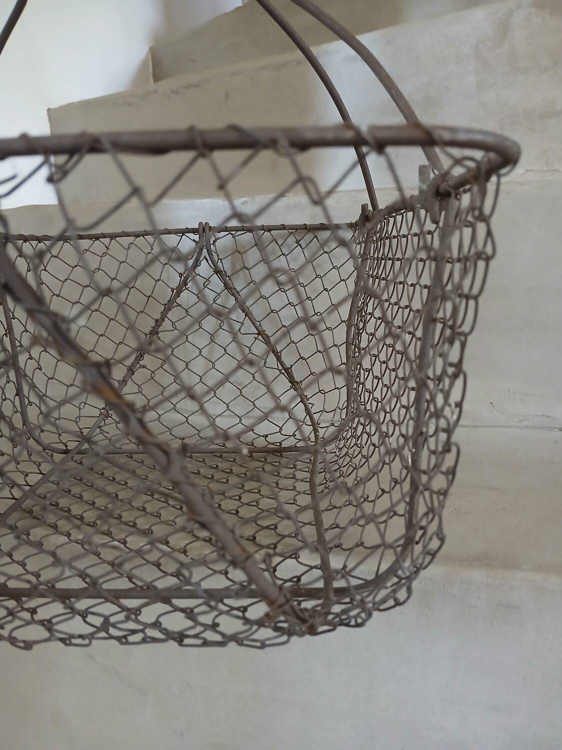 Old metal basket