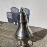 Salière ou poivrier en métal argenté