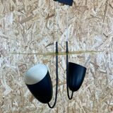 50s 60s stilnovo lamp light bauhaus mid century sheet metal design 60s 50s