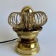 Lampe spirale en laiton, années 1970
