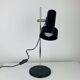 Lampe de bureau spot noir années 60, vintage