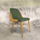 Chaise vintage vinyle vert