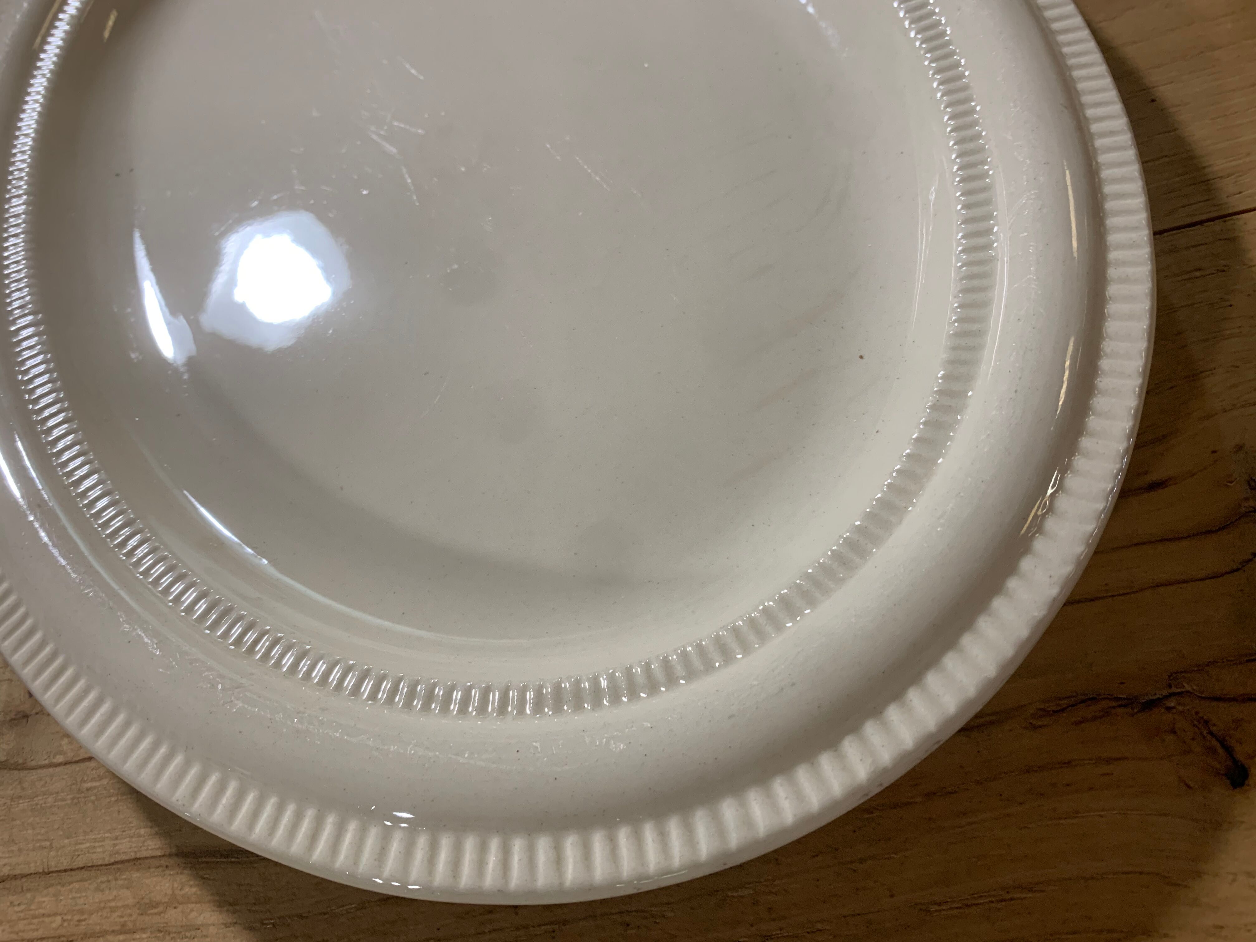 2 oval dishes marked boch Frères La Louvière Belgian