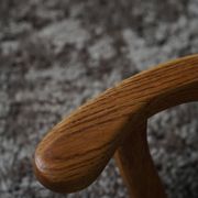 Razorblade armchair from the mid-20th century by Henning Kjærnulf, oak and lambswool, 1960.