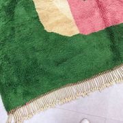 Custom green Moroccan rug 2.5/1.6