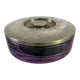 Sergio Asti purple Murano glass & inox vanity box for Arnolfo di Cambio, Italy 1970s