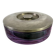 Sergio Asti purple Murano glass & inox vanity box for Arnolfo di Cambio, Italy 1970s