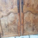 Double antique closet doors