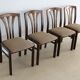 Ensemble vintage de 4 chaises de salle à manger