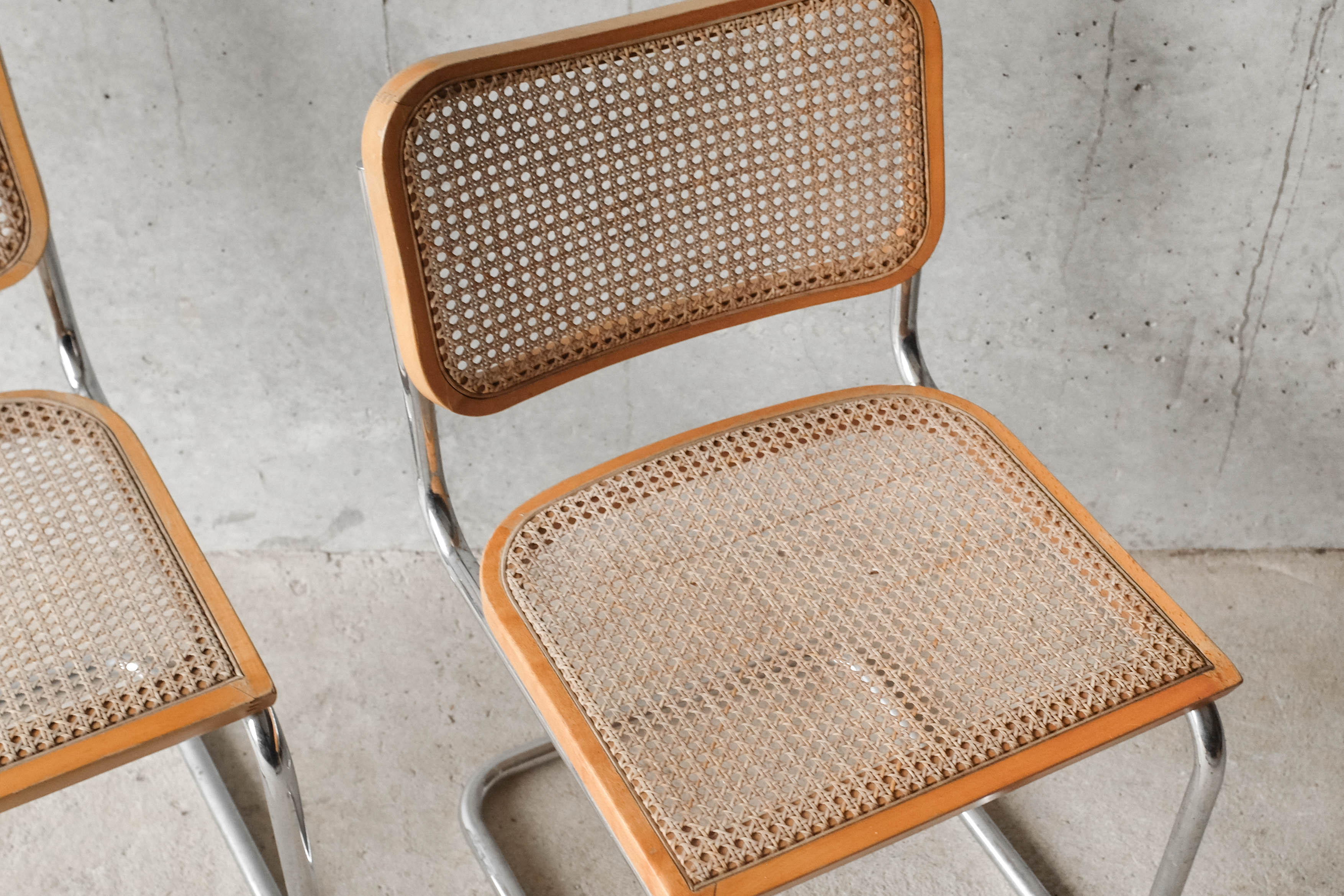 Pair of Cesca B32 chairs by Marcel Breuer